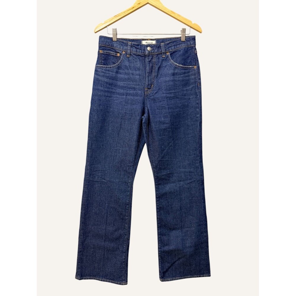 Madewell Relaxed Bootcut Jeans Size 28 Dark Wash High Rise Full Length